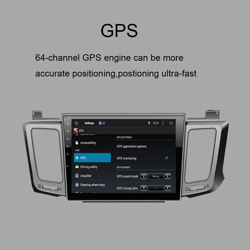 Автомагнитола с GPS-навигацией Android 10 0 Восьмиядерный процессор HD экран BT Wi-Fi RDS для