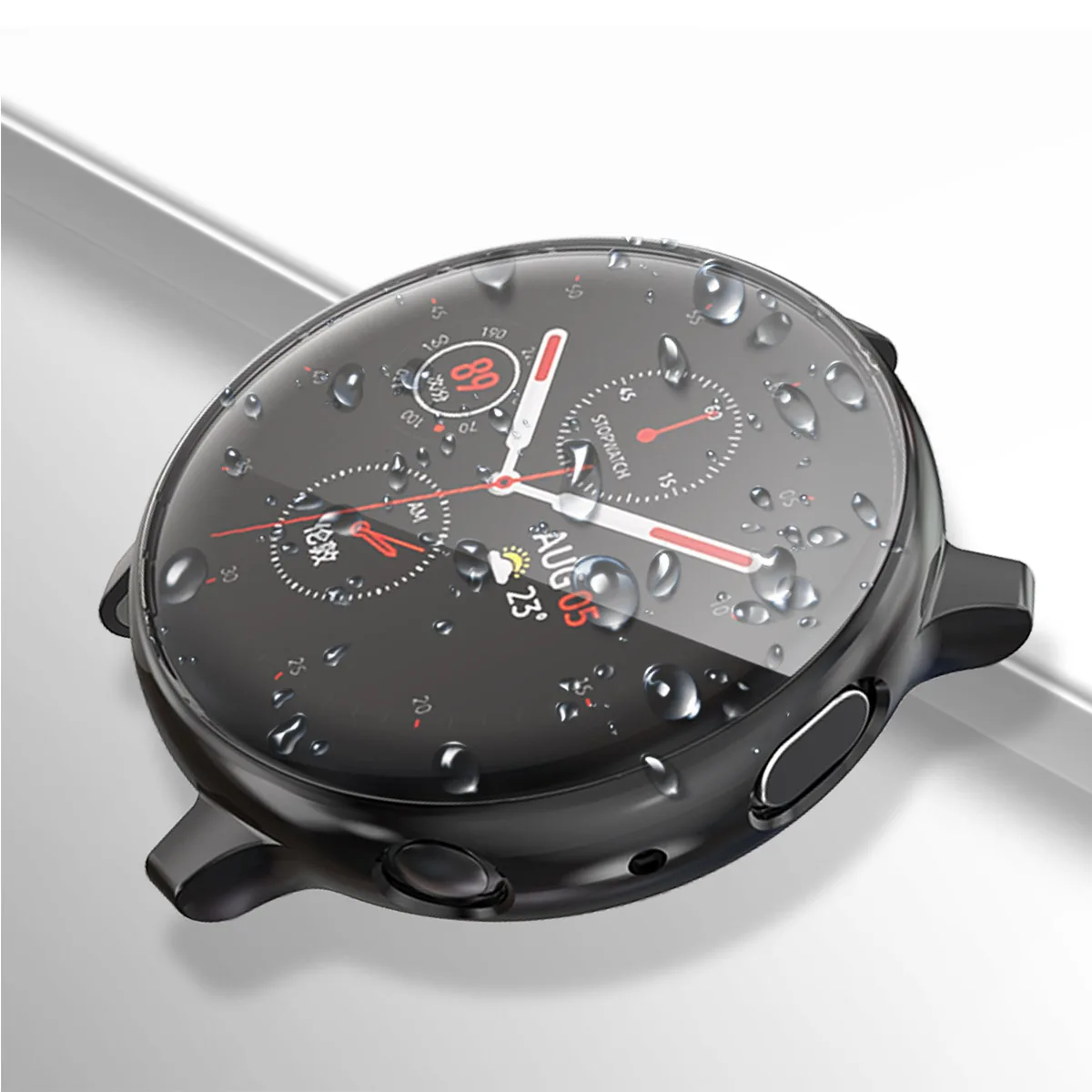 Бампер для Samsung galaxy watch active 2 40 мм 44 мягкий силиконовый чехол из ТПУ защиты экрана