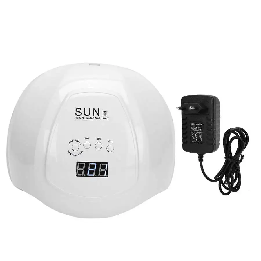 Лампы для ногтей 54 Вт Светодиодный УФ гель сушилка лампа умная машина