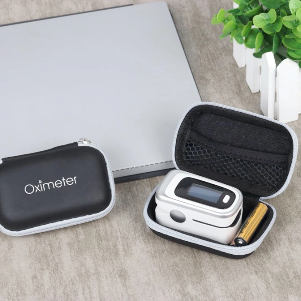 Oximeter Storage Bag Finger Pulse Reasonable Layout Powerful Space Protective Case Hard Zipper Holder | Дом и сад