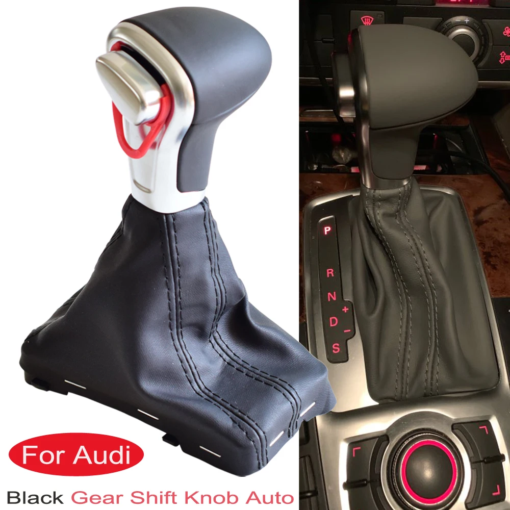 Кожаная матовая ручка переключения передач для Audi A4 B8 A5 Q5 2010 2011 2012 | Автомобили и