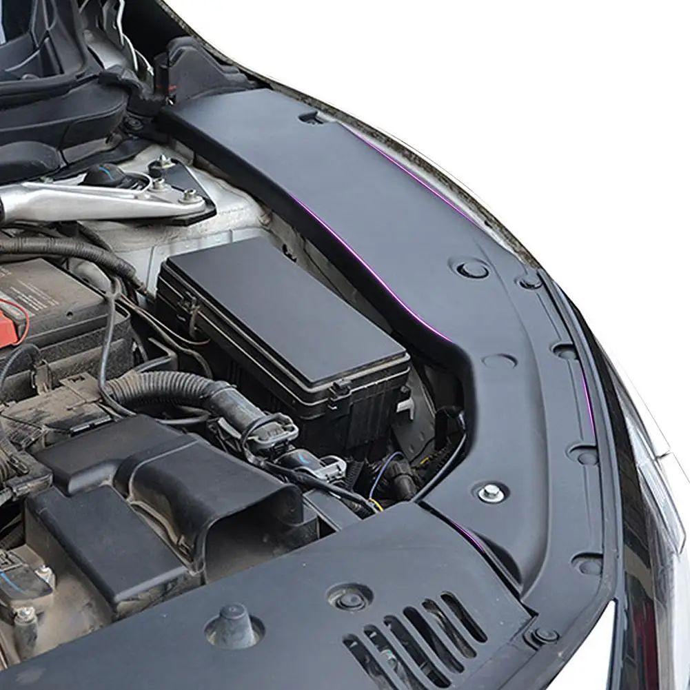 1 пара крышки боковой панели двигателя для Honda Для Civic 2016 2018 10th Gen черная накладка на капот запчасти