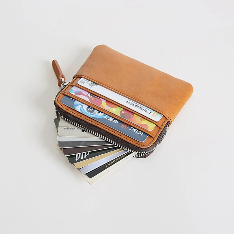 Кошелек SIMLINE из натуральной кожи для мужчин и женщин винтажный короткий бумажник