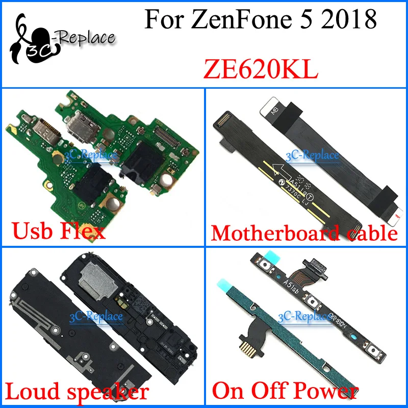 Для Asus ZenFone 5 2018 ZE620KL X00QD Usb Гибкий громкий динамик вкл/выкл Мощность объем кабель