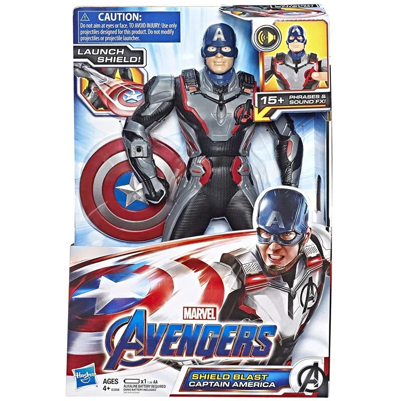 

30cm Hasbro Original Avengers: Endgame Thanos Captain Marvel Captain America Iron Man Action PVC Collection Model Toy Anime Figu