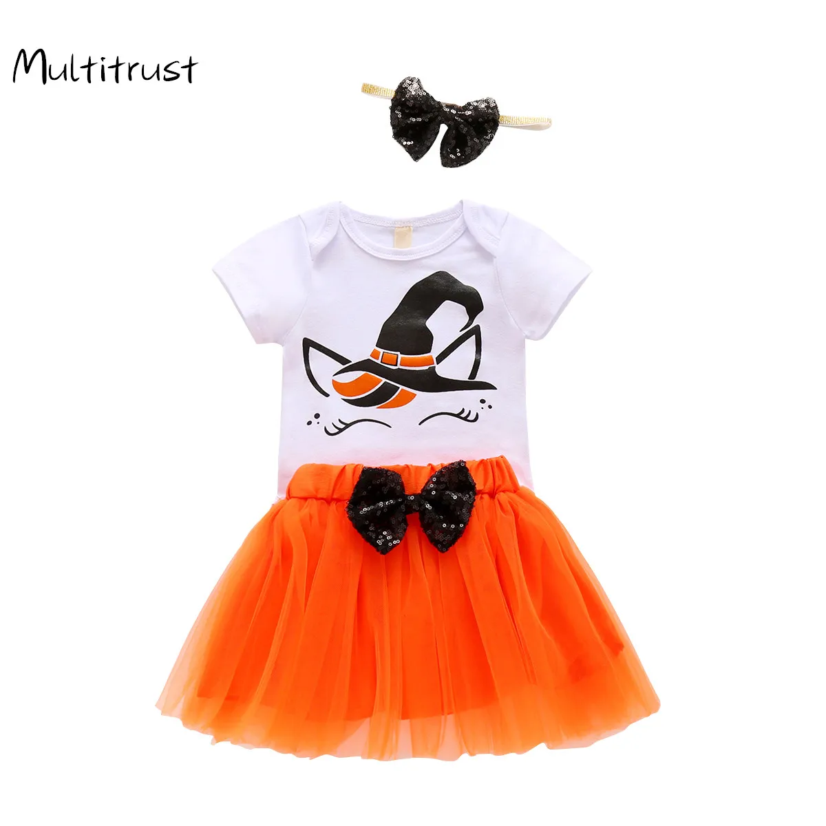 Одежда для маленьких девочек одежда на Хэллоуин Модный повседневный комбинезон