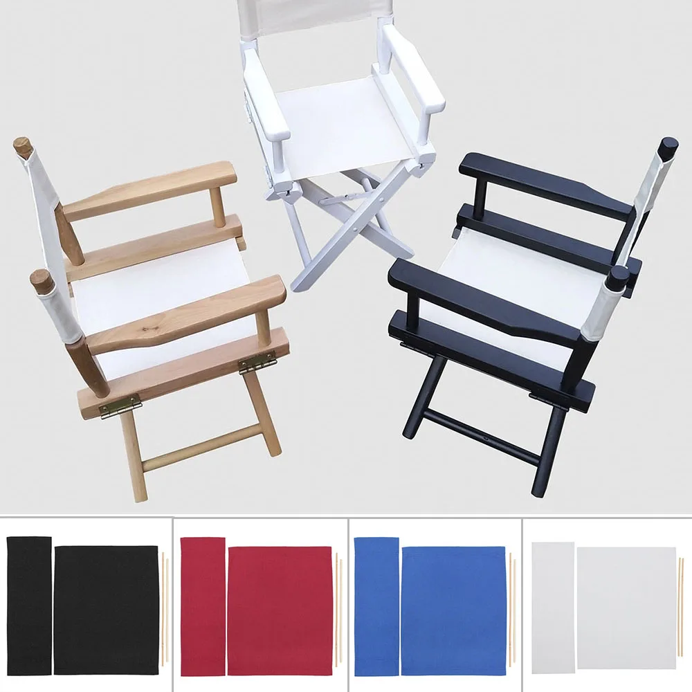 

2Pcs Canvas Backrest Seat Cloth For Cross Folding Director Chair/Leisure Stool/Seat Outdoor Camping Fishing Replacement Canvas