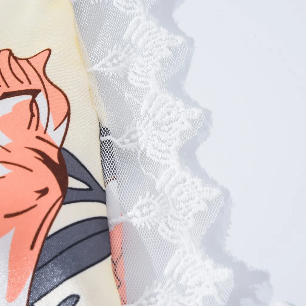 sleepwear women Satin Flower Printint Silk Lingerie Bow Lace Pajamas Sleeveless Sleepwear Nightdress E30 | Женская одежда