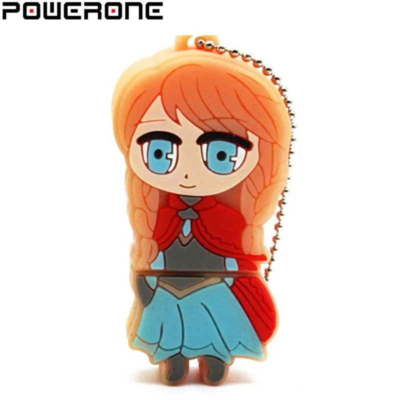 USB флеш накопитель POWERONE frozen Elsa anna olaf карта памяти с мультипликационным принтом 4