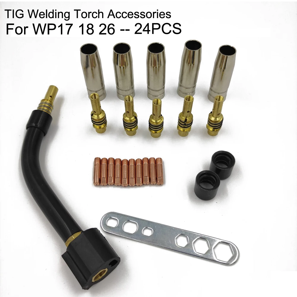 24 шт. сварочный фонарь насадка часть комплект коническая с длинным рукавом в