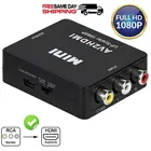 Портативный Преобразователь HDMI-совместимый с AV-переходником, композитный преобразователь HD-видео, CVBS, видеоадаптер 720p 1080p 60 Гц