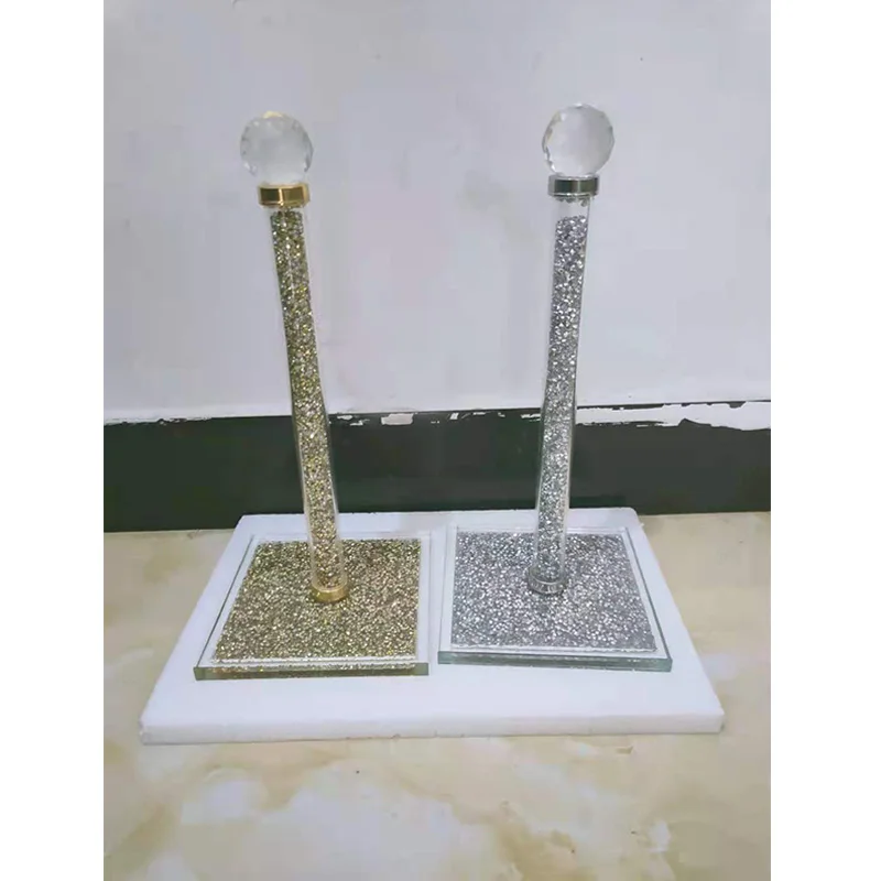 

Crystal Gold Chrome Bathroom Toilet Paper Holder Wall Mount Tissue Roll Hanger Copper Bathroom Accessories Kitchen Holder