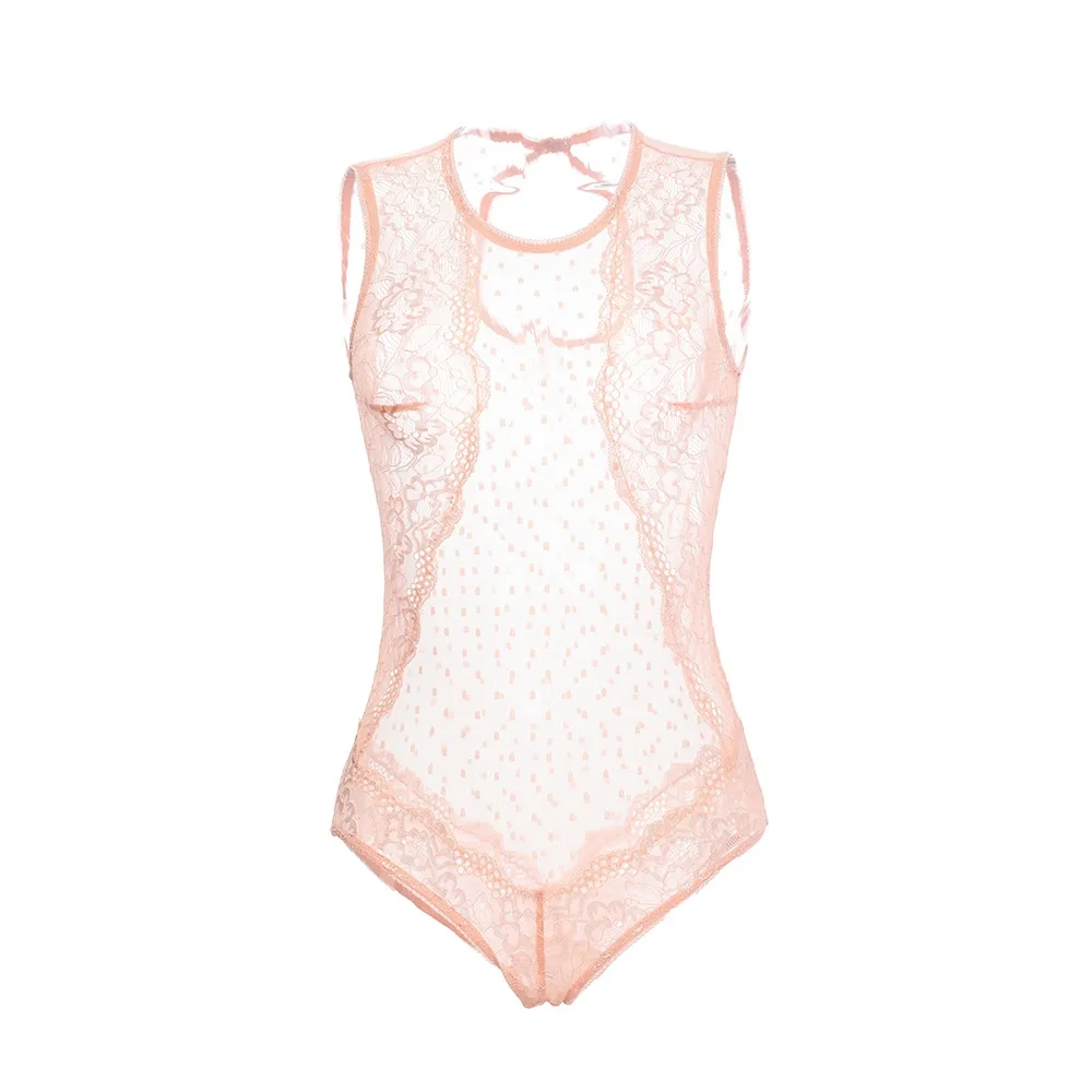 

Women's lace doll printed underwear perspective temptation fashion one piece clothing role play uniform Dance Dress