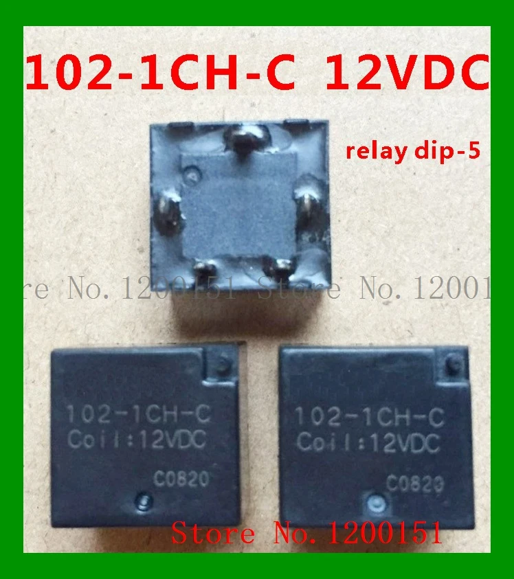 

102-1CH-C 102-1CH-S 102-1CH-V 12VDC relay DIP-5