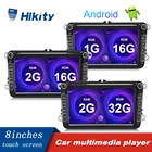 Автомобильный мультимедийный плеер Hikity 2 + 32 ГБ, Android 8,1, GPS, 2 Din, 8 дюймов, Wi-Fi, автомобильное радио для VWVolkswagenGolfPoloPassatb7b6SEAT