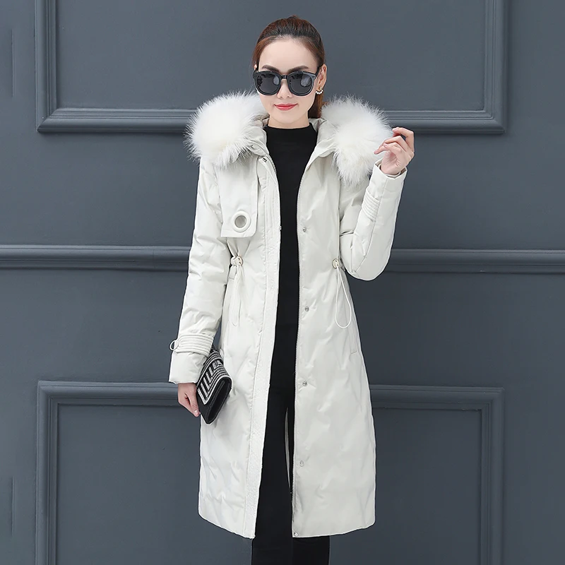 Зимняя женская длинная куртка парки 2020 офисные женские пальто с капюшоном и