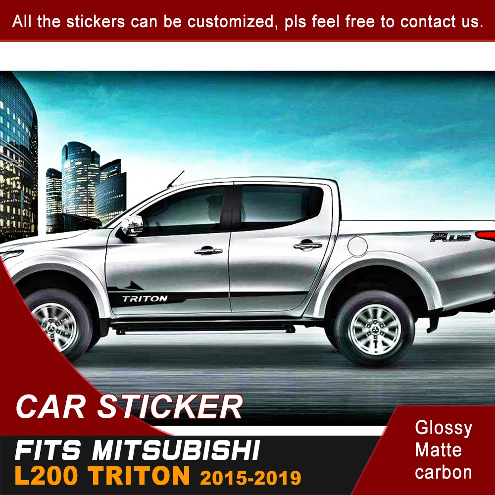 Наклейки для украшения автомобиля 2 шт Боковая Талия гонок Стайлинг Графический