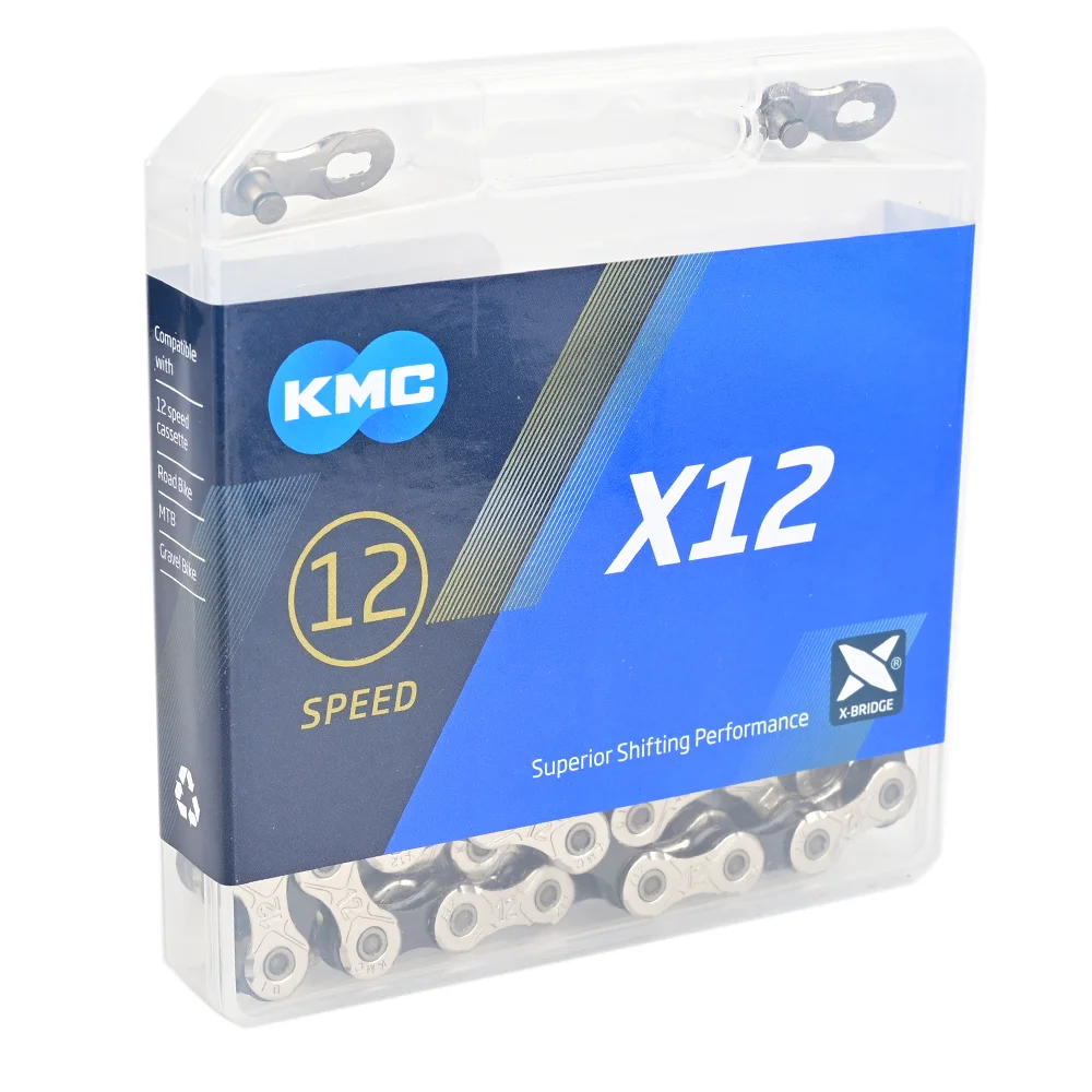 KMC X12 12 Скоростей 126L MTB цепь для горного велосипеда s Золотая с волшебной кнопкой