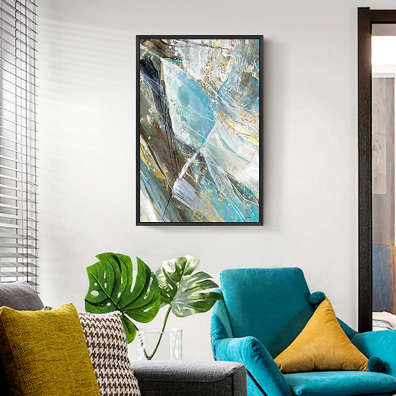 Абстрактная декоративная картина в стиле граффити для гостиной Современная