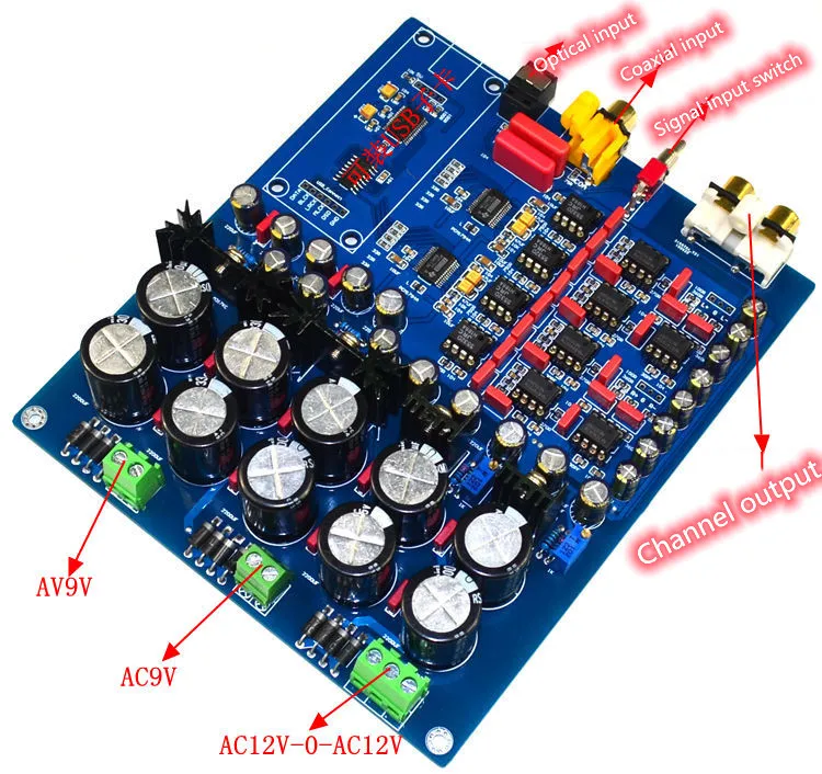 Новейший двойной чип PCM1794 + AK4113 роскошный декодер DAC поддержка s