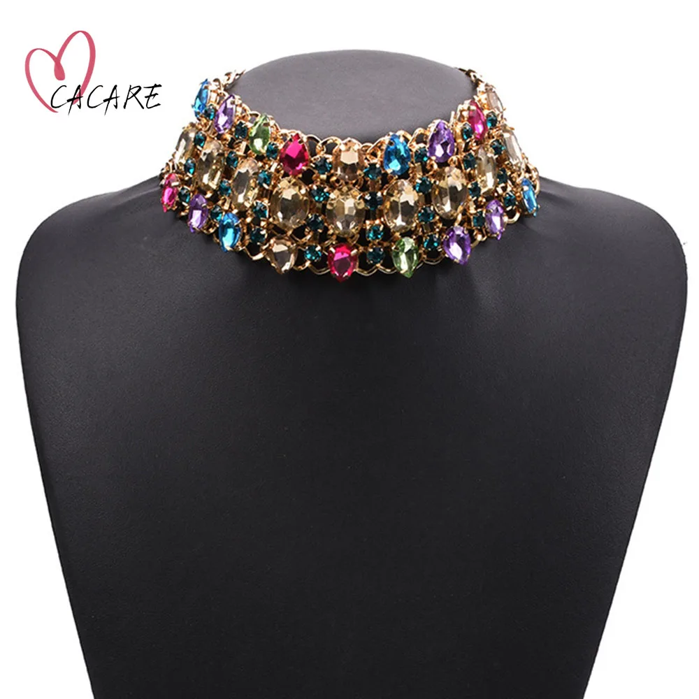 

Collar Choker Large Necklaces for Women Long Big Pendent Chains Maxi Women Fashion Female Jewelry Statement F0174 Wholesale