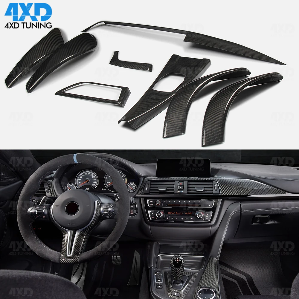 F36 F33 внутренняя отделка из углеродного волокна для BMW F34 GT F30 F80 M3 F32 M4 F82 аксессуары