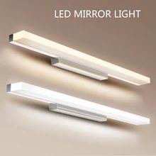 Lámpara LED de pared moderna y sencilla, accesorio de iluminación antiniebla, a prueba de humedad, para interior, baño y dormitorio, candelabros acrílicos