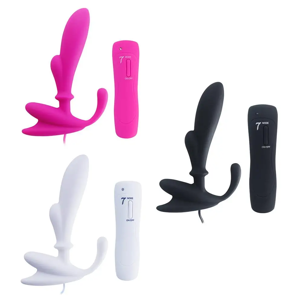 7 Скорость Вибрирующая Анальная пробка стимулятор простаты Дистанционное
