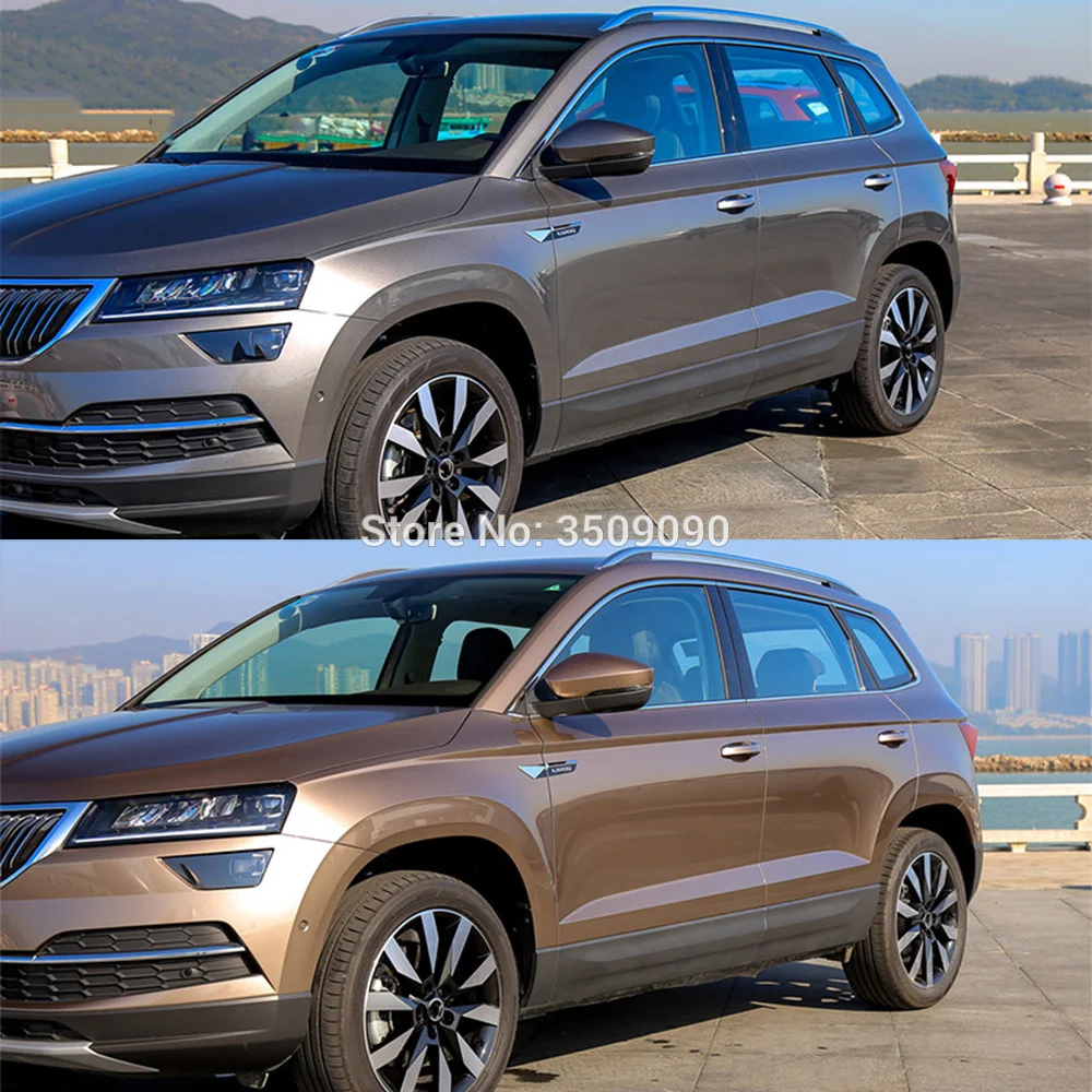 Для Skoda Karoq 2017 2018 2019 2020 значок с боковой эмблемой на дверь автомобиля Оригинальная