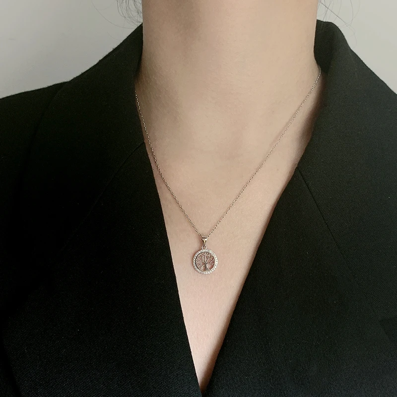 Серьги-подвески с деревом жизни в европейском и американском стиле из серебра 925