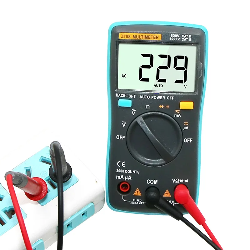 LCD Digital AC/DC Tester Voltage Meter Multitester Multimeter Portable Handheld Pocket Current Ohmmeter Meters Tools | Инструменты