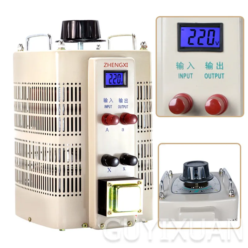 Однофазный регулятор напряжения переменного тока 10000 Вт Φ 0v 250v регулируемый