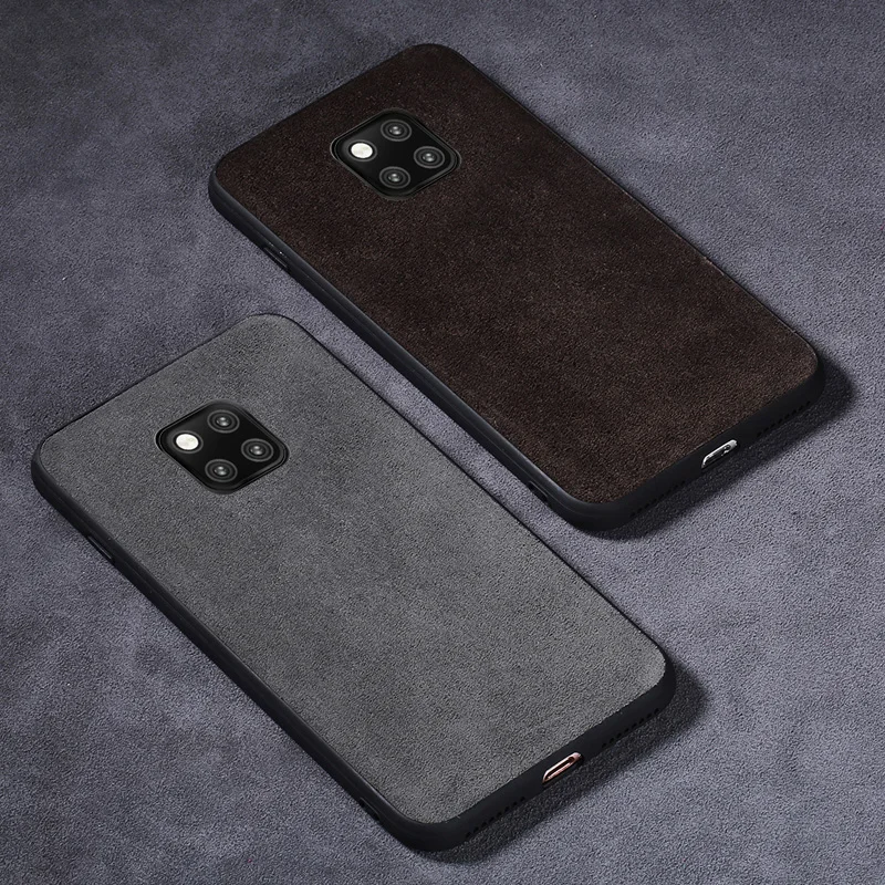Чехол для телефона Huawei Mate 20 10 9 Pro P10 P20 Lite замшевый кожаный мягкий ТПУ чехол Honor 8X Max