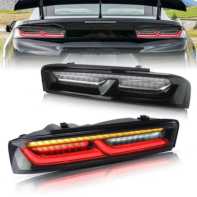 

12V LED Tail Lights Assembly For Chevrolet Camaro 2016 2017 2018 Tail Lamps With Dynamict Turning Lights Brake Reverse lights