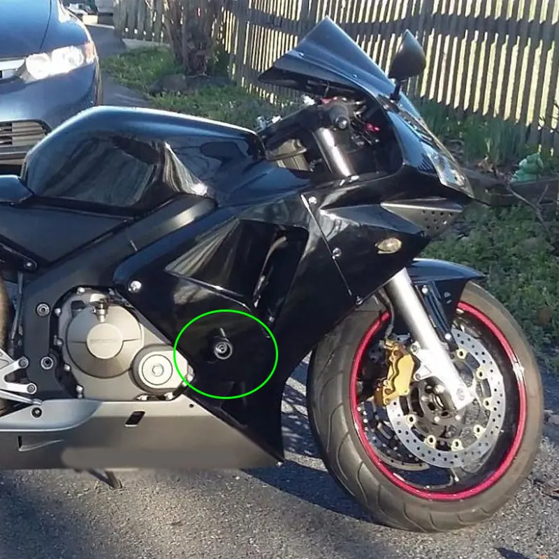 Мотоциклетные черные/Углеродные Неразрезанные слайдеры рамы защита от падения