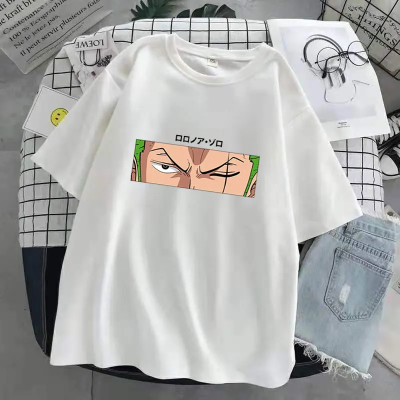 

Kawaii Japanese Anime One Piece Luffy T Shirt Women Funny Cartoon Summer Tops T-shirt Harajuku Graphic Tees Unisex Tshirt Female