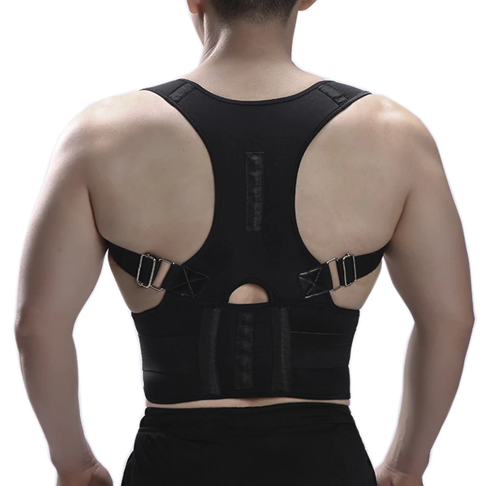 

Magnetic Posture Corrector Neoprene Back Brace Straightener Shoulder Orthopedic Back Belt Spine Support Corset for Men Women