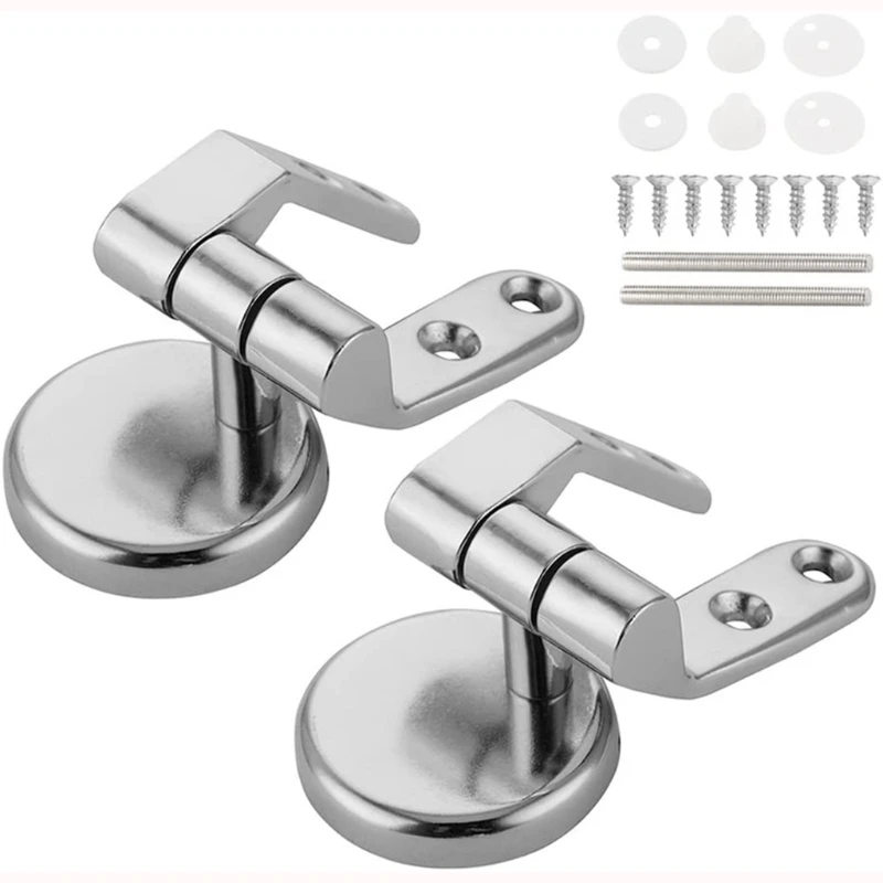 

1 Pair Toilet Seat Hinge Replacement Parts Mountings with Screws Bolts and Nuts