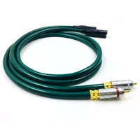 pair hifi2 xlr male to 2rca male cable interconnect cable amplifier cd player audio speaker 3pin xlr balanced cable