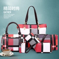 2021 autumn new style european and american fashion one shoulder messenger female bag six piece large capacity portable lady bag