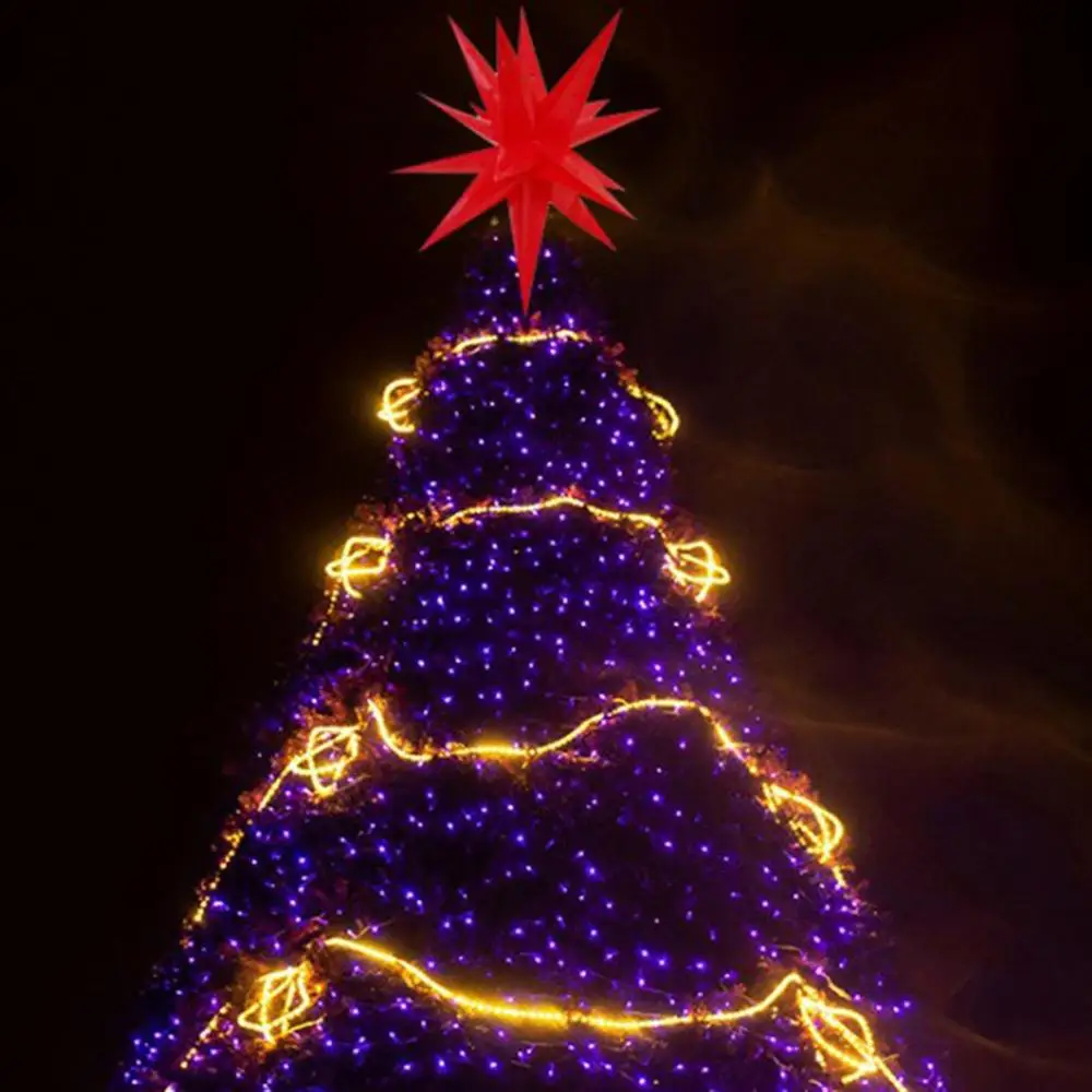 

Night Light White 3d Stars Glow Decoration Star Lamp Atmosphere Christmas Tree Top Light Living Home Kids Room