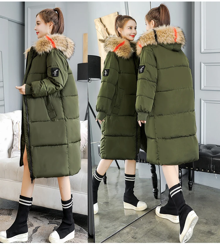 7XL, 6XL, большой размер, Женская парка, пальто, больше размера d, зимняя куртка для женщин, толстый мех, плюс, женское хлопковое пальто, 5XL, Теплая стеганая зимняя куртка