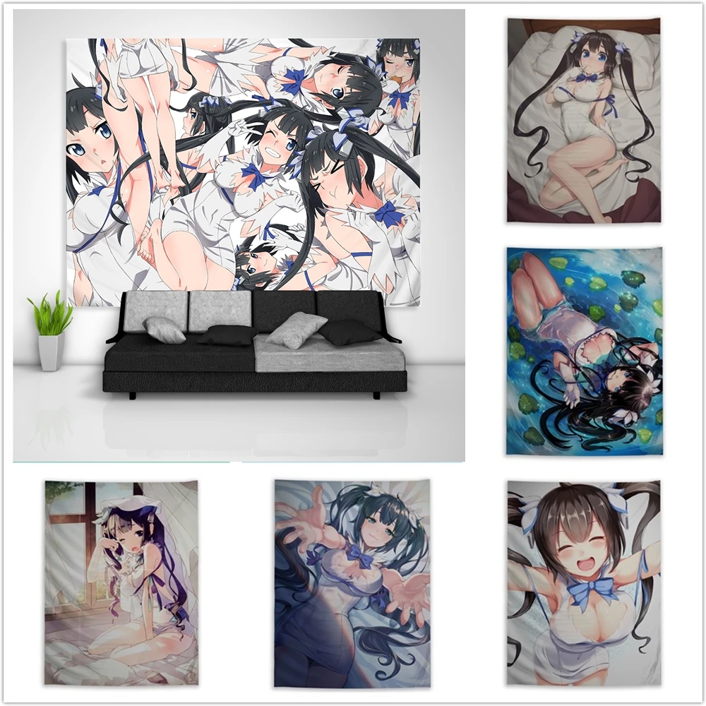 Danmachi Aiz Wallenstein гобелен искусство настенный подвесной диван стол покрывало для