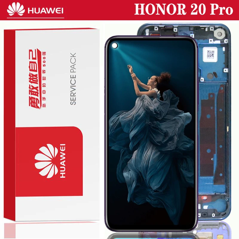 Оригинальный 6 26 ''ЖК дисплей для Huawei Honor 20 Pro ЖК тачскрин аналагово цифровой