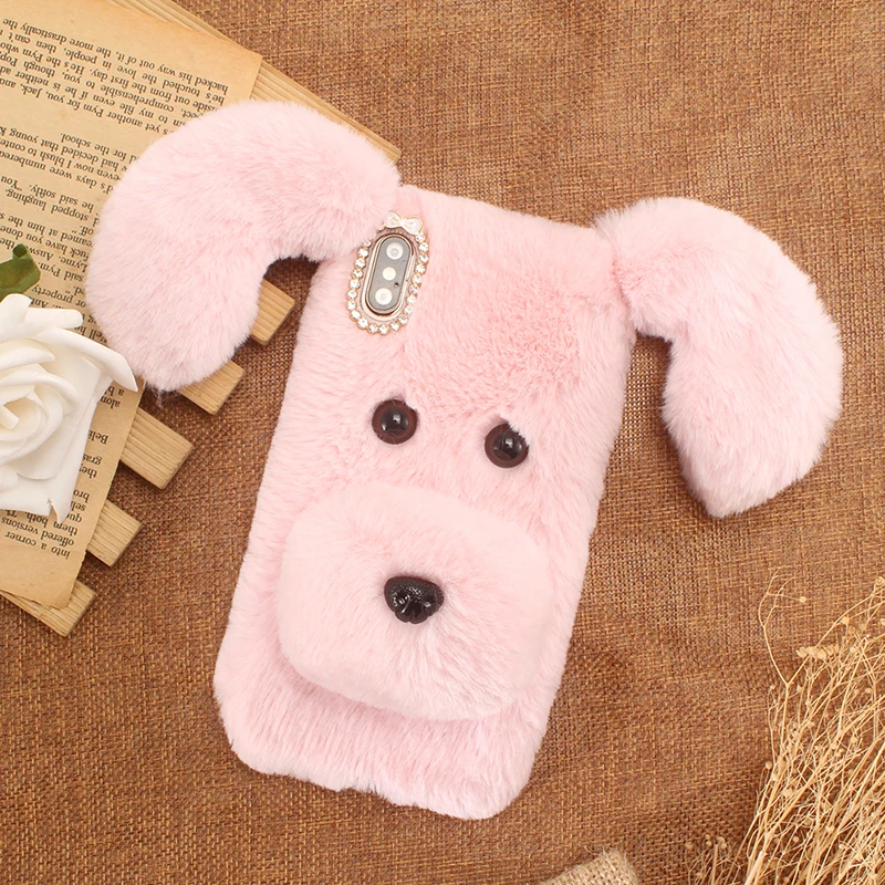 DIY мягкий пушистый Длинный Собачий красивый стильный защитный чехол для Cubot P20 J3 Pro