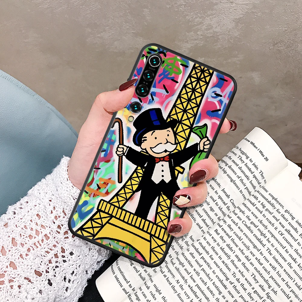 

Cartoon dollar money Phone Case For Xiaomi Mi Note 10 A3 9 MAX 3 A2 8 9 Lite Pro Ultra black Coque Trend Back Soft Etui 3D Cover