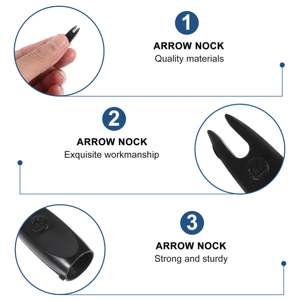 

30Pcs Arrow Nock Arrow Tails Arrow Shafts Arrow Nock Replacement