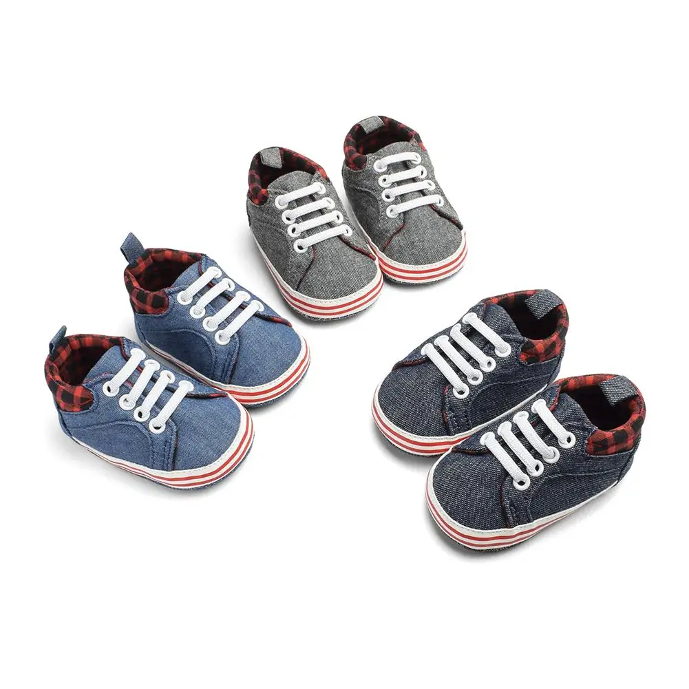 

JOCESTYLE Baby Prewalker Canvas Shoes Soft Soles Lace-up Casual Boys Girls Daily Breathable Infants First Walkers Dropshipping