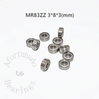 miniature bearing 10pcs mr83zz 383mm free shipping chrome steel metal sealed high speed mechanical equipment parts