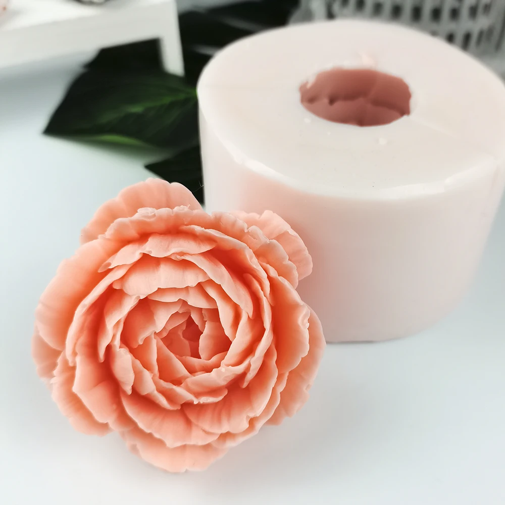 PRZY New 3D Bloom Flower Silicone Mould Handmade wedding Cake Tools DIY Cupcake Jelly Candle Craft petals Molds